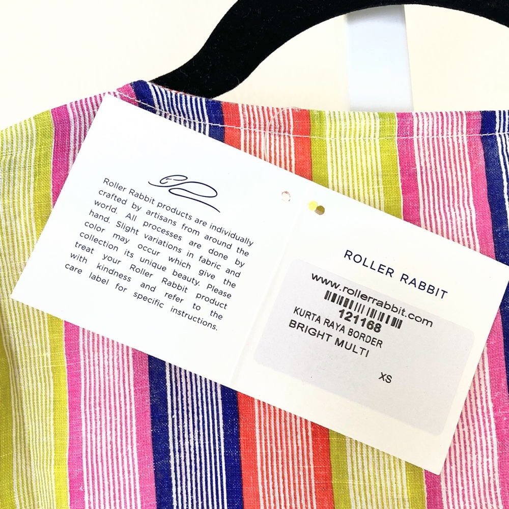 Roller Rabbit Kurta Raya Border in Bright Multicolor - Picture 4 of 7